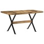 Tavolo da Pranzo 140x70x76 cm in Legno di Mango Grezzo Tavolo da Pranzo 140x70x76 cm in Legno di Mango Grezzo