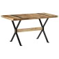 Tavolo da Pranzo 140x70x76 cm in Legno di Mango Grezzo Tavolo da Pranzo 140x70x76 cm in Legno di Mango Grezzo