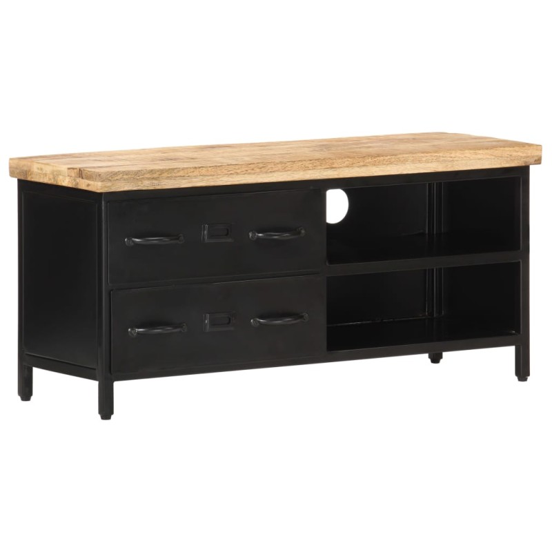 Mobile Porta TV 90x30x41 cm in Legno di Mango Grezzo Mobile Porta TV 90x30x41 cm in Legno di Mango Grezzo