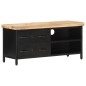 Mobile Porta TV 90x30x41 cm in Legno di Mango Grezzo Mobile Porta TV 90x30x41 cm in Legno di Mango Grezzo