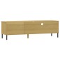Mobile TV con Gambe Metallo Marrone Legno Massello di Pino OSLO Mobile TV con Gambe Metallo Marrone Legno Massello di Pino OSLO