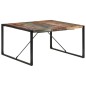 Tavolo da Pranzo 140x140x75 cm in Legno Massello di Recupero Tavolo da Pranzo 140x140x75 cm in Legno Massello di Recupero