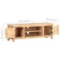 Mobile Porta TV 120x30x40 cm in Legno di Mango Grezzo Mobile Porta TV 120x30x40 cm in Legno di Mango Grezzo