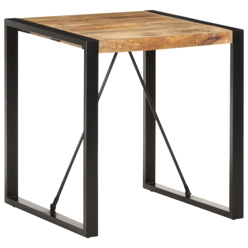 vidaXL Tavolo da Pranzo 70x70x75 cm in Legno Massello di Mango Grezzo