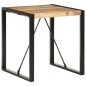 vidaXL Tavolo da Pranzo 70x70x75 cm in Legno Massello di Mango Grezzo
