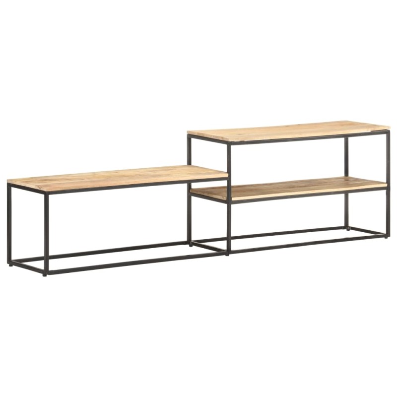 Mobile Porta TV 180x30x50cm in Legno di Mango Grezzo Mobile Porta TV 180x30x50cm in Legno di Mango Grezzo