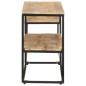 Mobile Porta TV 180x30x50cm in Legno di Mango Grezzo Mobile Porta TV 180x30x50cm in Legno di Mango Grezzo