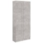 Libreria Grigio Cemento 82,5x30,5x185,5 cm in Truciolato Libreria Grigio Cemento 82,5x30,5x185,5 cm in Truciolato