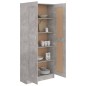 Libreria Grigio Cemento 82,5x30,5x185,5 cm in Truciolato Libreria Grigio Cemento 82,5x30,5x185,5 cm in Truciolato