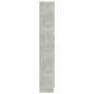 Libreria Grigio Cemento 82,5x30,5x185,5 cm in Truciolato Libreria Grigio Cemento 82,5x30,5x185,5 cm in Truciolato