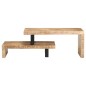 Set Tavolini da Salotto 2 pz in Legno Massello di Mango Set Tavolini da Salotto 2 pz in Legno Massello di Mango