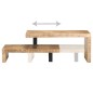 Set Tavolini da Salotto 2 pz in Legno Massello di Mango Set Tavolini da Salotto 2 pz in Legno Massello di Mango