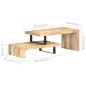 Set Tavolini da Salotto 2 pz in Legno Massello di Mango Set Tavolini da Salotto 2 pz in Legno Massello di Mango