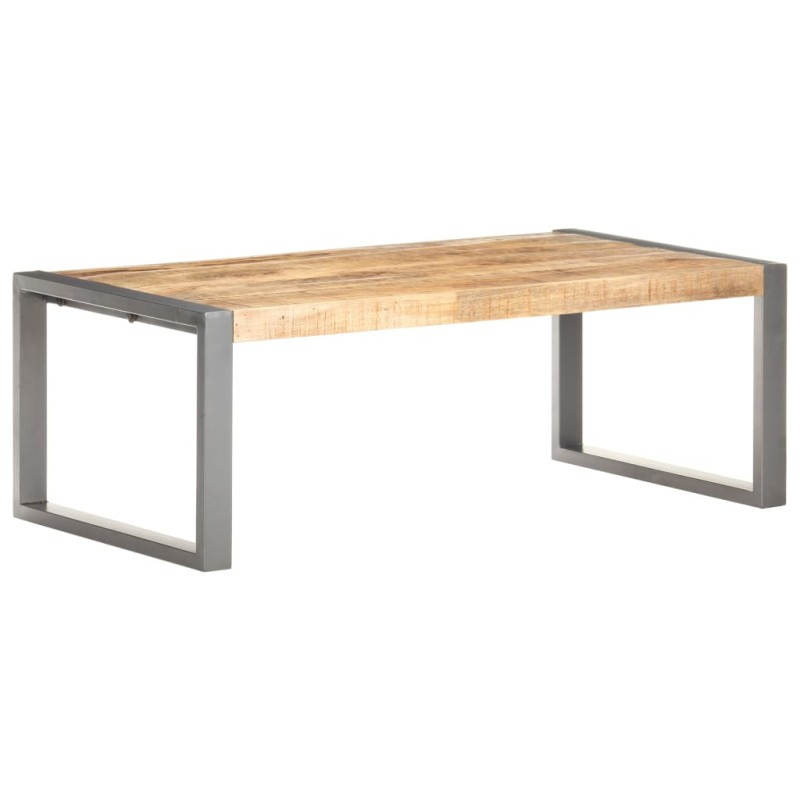 Tavolino da Salotto 110x60x40 cm in Legno di Mango Grezzo Tavolino da Salotto 110x60x40 cm in Legno di Mango Grezzo