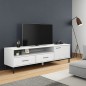 Mobile TV con Gambe Metallo Bianco Legno Massello di Pino OSLO Mobile TV con Gambe Metallo Bianco Legno Massello di Pino OSLO