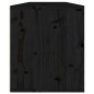 Pensili Neri 2 pz 60x30x35 cm in Legno Massello di Pino