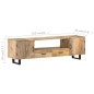 Mobile Porta TV 160x30x45 cm in Legno Massello di Mango Mobile Porta TV 160x30x45 cm in Legno Massello di Mango