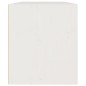 Pensile Bianco 60x30x35 cm in Legno Massello di Pino Pensile Bianco 60x30x35 cm in Legno Massello di Pino
