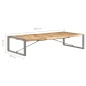 vidaXL Tavolino da Salotto 180x90x40 cm in Legno di Mango Grezzo vidaXL Tavolino da Salotto 180x90x40 cm in Legno di Mango Grezzo