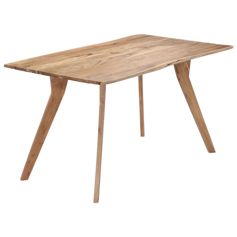 vidaXL Tavolo da Pranzo 140x80x76 cm in Legno Massello di Acacia vidaXL Tavolo da Pranzo 140x80x76 cm in Legno Massello di Acacia