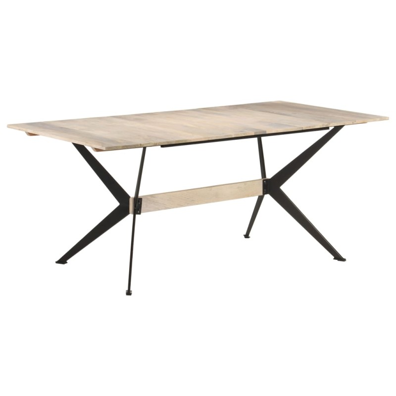 Tavolo da Pranzo 180x90x76 cm in Legno Massello di Mango Tavolo da Pranzo 180x90x76 cm in Legno Massello di Mango