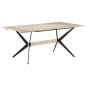 Tavolo da Pranzo 180x90x76 cm in Legno Massello di Mango Tavolo da Pranzo 180x90x76 cm in Legno Massello di Mango
