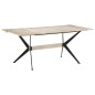 Tavolo da Pranzo 180x90x76 cm in Legno Massello di Mango Tavolo da Pranzo 180x90x76 cm in Legno Massello di Mango