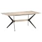 Tavolo da Pranzo 180x90x76 cm in Legno Massello di Mango Tavolo da Pranzo 180x90x76 cm in Legno Massello di Mango