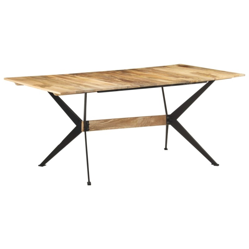 Tavolo da Pranzo 180x90x76 cm in Legno Massello di Mango Tavolo da Pranzo 180x90x76 cm in Legno Massello di Mango