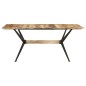 Tavolo da Pranzo 180x90x76 cm in Legno Massello di Mango Tavolo da Pranzo 180x90x76 cm in Legno Massello di Mango