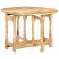 Tavolo da Pranzo Rotondo 110x76 cm in Legno Massello di Mango Tavolo da Pranzo Rotondo 110x76 cm in Legno Massello di Mango