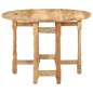 Tavolo da Pranzo Rotondo 110x76 cm in Legno Massello di Mango Tavolo da Pranzo Rotondo 110x76 cm in Legno Massello di Mango