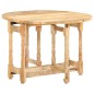 Tavolo da Pranzo Rotondo 110x76 cm in Legno Massello di Mango Tavolo da Pranzo Rotondo 110x76 cm in Legno Massello di Mango