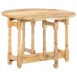 Tavolo da Pranzo Rotondo 110x76 cm in Legno Massello di Mango Tavolo da Pranzo Rotondo 110x76 cm in Legno Massello di Mango