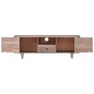Mobile Porta TV 118x30x40 cm in Legno Massello di Acacia Mobile Porta TV 118x30x40 cm in Legno Massello di Acacia