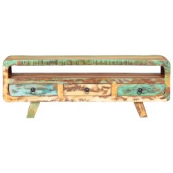Mobile Porta TV 117x30x41 cm in Legno Massello di Recupero