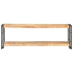 Mobile Porta TV 120x30x40 cm in Legno di Mango Grezzo