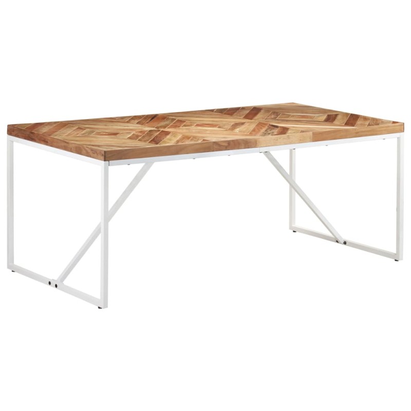 Tavolo da Pranzo 180x90x76 cm Legno Massello di Acacia e Mango Tavolo da Pranzo 180x90x76 cm Legno Massello di Acacia e Mango