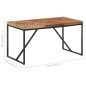 Tavolo da Pranzo 140x70x76 cm in Legno Massello Acacia e Mango Tavolo da Pranzo 140x70x76 cm in Legno Massello Acacia e Mango