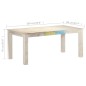 Tavolo da Pranzo 180x90x76 cm in Legno Massello di Mango Tavolo da Pranzo 180x90x76 cm in Legno Massello di Mango