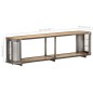 Mobile Porta TV 150x30x40 cm in Legno Massello di Mango Mobile Porta TV 150x30x40 cm in Legno Massello di Mango