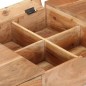 Tavolo da Trucco con Specchio 112x45x76 cm Massello di Acacia Tavolo da Trucco con Specchio 112x45x76 cm Massello di Acacia