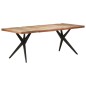 Tavolo da Pranzo 200x90x76 cm in Legno Massello di Recupero Tavolo da Pranzo 200x90x76 cm in Legno Massello di Recupero