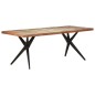 Tavolo da Pranzo 200x90x76 cm in Legno Massello di Recupero Tavolo da Pranzo 200x90x76 cm in Legno Massello di Recupero