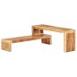 Mobili Porta TV 2 pz in Legno Massello di Acacia Mobili Porta TV 2 pz in Legno Massello di Acacia