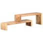 Mobili Porta TV 2 pz in Legno Massello di Acacia Mobili Porta TV 2 pz in Legno Massello di Acacia