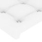 Testiera ad Orecchio Bianca 83x23x118/128 cm in Similpelle Testiera ad Orecchio Bianca 83x23x118/128 cm in Similpelle