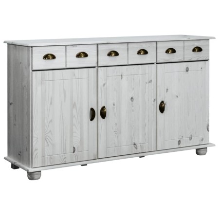 Credenza 134x39x79,5 cm in Legno Massello di Pino