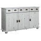 Credenza 134x39x79,5 cm in Legno Massello di Pino