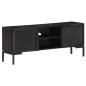 Mobile Porta TV Nero 115x30x46cm in Legno Massello di Mango Mobile Porta TV Nero 115x30x46cm in Legno Massello di Mango